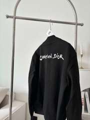 ÁO KHOÁC DIOR TAG VARSITY JACKET (BLACK)