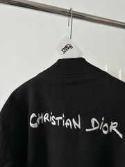 ÁO KHOÁC DIOR TAG VARSITY JACKET (BLACK)