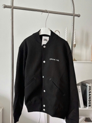 ÁO KHOÁC DIOR TAG VARSITY JACKET (BLACK)