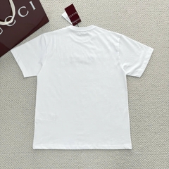ÁO THUN GUCCI GC LOGO SS25 BLUE (WHITE)