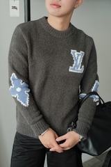 ÁO SWEATER LOUIS VUITTON LV CHUNKY WOOL (GRAY)