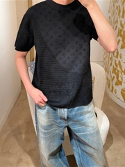 ÁO THUN LOUIS VUITTON LV GRAPHIC JACQUARD 2025 (BLACK)