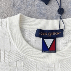 ÁO THUN LOUIS VUITTON LV CHECKERED JACQUARD (WHITE)