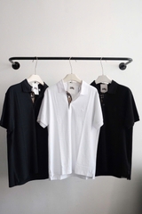 ÁO POLO BURBERRY BBR CIRCLE LOGO EMBROIDERED (WHITE)