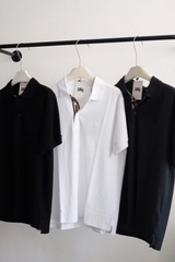 ÁO POLO BURBERRY BBR CIRCLE LOGO EMBROIDERED (WHITE)