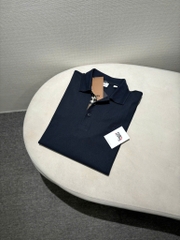 ÁO POLO BURBERRY BBR CIRCLE LOGO EMBROIDERED (BLUE)