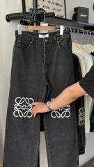 QUẦN JEAN LOEWE ANAGRAM BAGGY DENIM (BLACK)