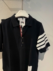 ÁO POLO THOM BROWNE 4 BAR STRIPE (NAVY)