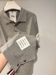 ÁO POLO THOM BROWNE 4 BAR STRIPE (GREY)