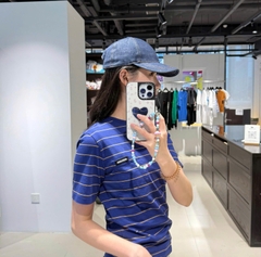 ÁO THUN MIU MIU JERSEY STRIPE (BLUE)