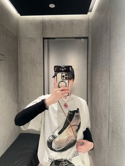 ÁO THUN BALENCIAGA BLCG BASKETBALL SNEAKER (WHITE)