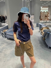 ÁO THUN MIU MIU JERSEY STRIPE (BLUE)