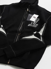ÁO KHOÁC LOUIS VUITTON LV INTARSIA GRAPHIC ZIP (BLACK)