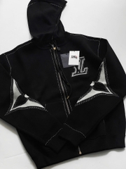 ÁO KHOÁC LOUIS VUITTON LV INTARSIA GRAPHIC ZIP (BLACK)