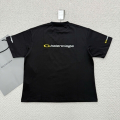 ÁO THUN BALENCIAGA BLCG LOOP EMBROIDERED LOGO (BLACK)