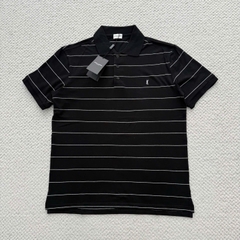 ÁO POLO SAINT LAURENT YSL CASSANDRE STRIPED (BLACK)