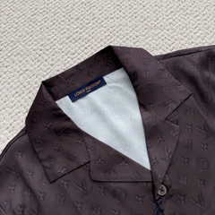 ÁO SƠ MI LOUIS VUITTON LV SILK PRINTED MONOGRAM (BLACK)