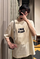 ÁO THUN AMI PARIS LOGO PATCH SS25 (NEUTRAL)