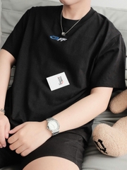 Áo Thun Off-White With Off-White Exactly The Opposite Logo Embroidery (Black) [Mirror Quality]