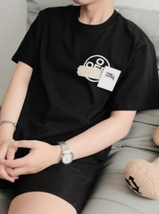 ÁO THUN OFF-WHITE OW TAPE COTTON (BLACK)