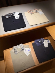 ÁO POLO BURBERRY BBR WOVEN COLLAR (LICHEN)