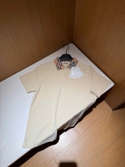 ÁO POLO BURBERRY BBR WOVEN COLLAR (NEUTRAL)