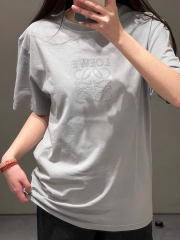ÁO THUN LOEWE ANAGRAM LASER CUT (GREY)