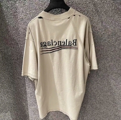 ÁO THUN BALENCIAGA BLCG INSIDE OUT WAVE (CREAM)