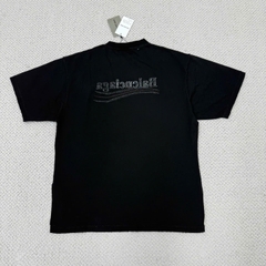ÁO THUN BALENCIAGA BLCG INSIDE OUT WAVE (BLACK)