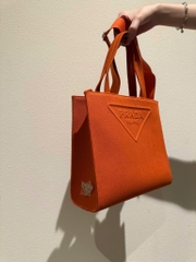 TÚI PRADA DRILL HANDLE BAG (ORANGE)