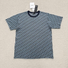 ÁO THUN DIOR OBLIQUE TERRY COTTON (BLUE)
