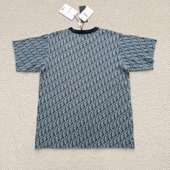ÁO THUN DIOR OBLIQUE TERRY COTTON (BLUE)