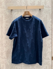 ÁO THUN DIOR OBLIQUE JERSEY COTTON (BLUE)