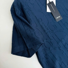 ÁO THUN DIOR OBLIQUE JERSEY COTTON (BLUE)
