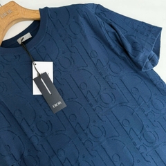 ÁO THUN DIOR OBLIQUE JERSEY COTTON (BLUE)
