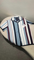 ÁO SƠ MI LOUIS VUITTON STRIPED CROCHET SHORT-SLEEVED (WHITE)