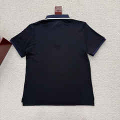 ÁO POLO GUCCI EMBROIDERED COTTON PIQUÉ (NAVY)