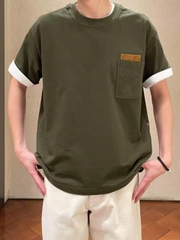 ÁO THUN BOTTEGA OBLIQUE TERRY COTTON (GREEN)
