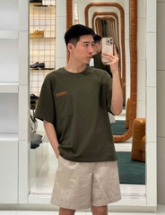 ÁO THUN BOTTEGA OBLIQUE TERRY COTTON (GREEN)