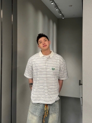 ÁO POLO BALENCIAGA BLCG LAUREL STRIPED (WHITE)