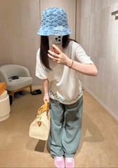 ÁO THUN LOUIS VUITTON DAMIER MOTIF (MILKY WHITE)