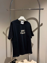 ÁO THUN AMI PARIS LOGO PATCH SS25 (BLACK)