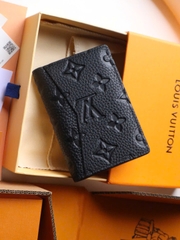 VÍ ĐỰNG CARD LOUIS VUITTON LV POCKET TAURILLON (BLACK)