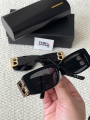 BALENCIAGA GLASSES - Kính Blcg Logo BB BB0096S (Black) [Mirror Quality]