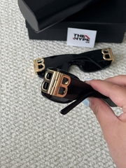 BALENCIAGA GLASSES - Kính Blcg Logo BB BB0096S (Black) [Mirror Quality]
