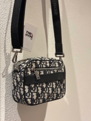 Túi Dior Safari Bag With Strap Oblique Jacquard (Beige) [Mirror Quality]