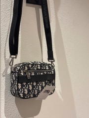 Túi Dior Safari Bag With Strap Oblique Jacquard (Beige) [Mirror Quality]