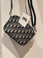 Túi Dior Safari Bag With Strap Oblique Jacquard (Beige) [Mirror Quality]