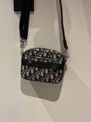 Túi Dior Safari Bag With Strap Oblique Jacquard (Beige) [Mirror Quality]