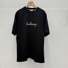 ÁO THUN BURBERRY BBR CHECK EKD COTTON (BLACK)